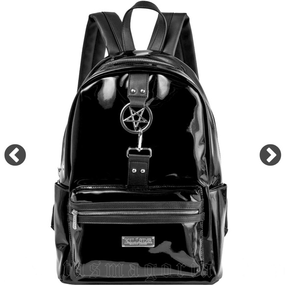 Killstar Handbags - Phantasmagore Killstar Patent Leather Backpack